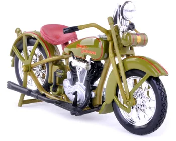 Maisto 1:18 1928 JDH Twin Cam Azeite de Motocicleta Bicicleta Fundido Modelo Verde Nova na Caixa