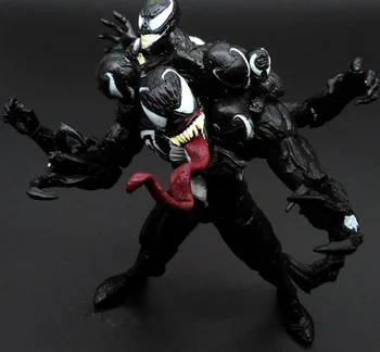 Marvel Homem-Aranha 8 Cabeças Preto Venom Modelo de Ant-Man Figura de Ação de Brinquedos para as Crianças de Presente de Aniversário
