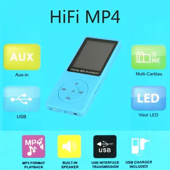 MP4 player com lecteur mp3, mp4 player de música portátil mp 4 de mídia slim1.Toque de 8 polegadas chaves de rádio fm de vídeo 32G