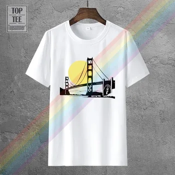 Ponte De San Francisco Camiseta Kawaii Funny T-Shirt Anime Legal De Moda Camisolas Estética T-Shirts Novidades Bonito Tshirt