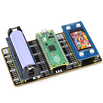 Raspberry Pi Pico Duplo GPIO Expansor de Quatro Conjuntos de Macho Cabeçalhos USB Conector de Alimentação Placa de Expansão para Rpi Pico