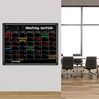Reutilizáveis Geladeira Adesivos Magnéticos Calendário com 3 Marcadores Coloridos Mensal Magnético, quadro de Mensagens Ímã Desenho Calendário