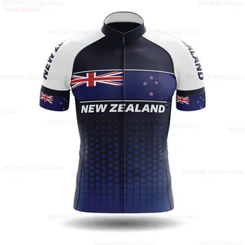 Ropa De Mujer 2021 Nova Zelândia Ciclismo Jersey Homens Novos Equipe do Esporte de Corrida de Bicicleta Desgaste do Tecido Respirável MTB Bicicleta Jersey Triathlon