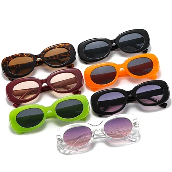 Steampunk Gradual Oval Óculos de sol das Mulheres da Marca do Designer Rodada da Lente do inclinação de Óculos Óculos de Sol Retro Clássico Senhoras Tons UV400
