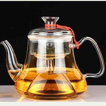 Vidro transparente Bule de Abrir Fogo Aquecimento de Chá de Vapor resistente ao Calor de Grande Capacidade Resistente ao Calor Leite Bule de Chá