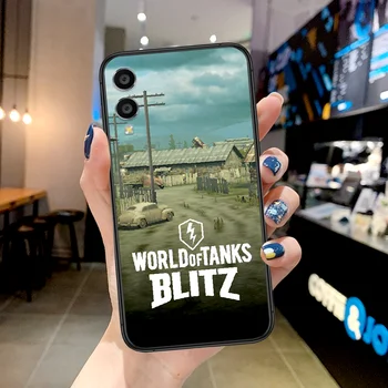 World of Tanks Blitz Jogo de Caso De Telefone Huawei Honor 6A 7A 7C 8 8A 8 X 9 9 X 10 10i 20 Lite Pro Play preto pára-choques Tendência Hoesjes
