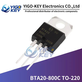 10PCS BTA20-800B BTA20-800C BTA20-800BW BTA20-800CW A-220 Transistor BTA20800B BTA20800C BTA20800BW BTA20800CW TO220
