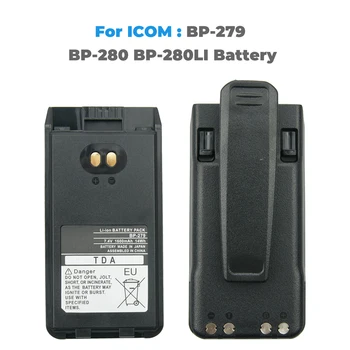 1600mAh Bateria de Substituição para ICOM F1000 F2000 Rádio BP-279 BP-280Li