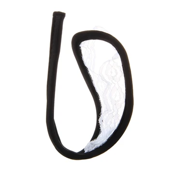1pcs de Mulheres Sensuais C-String fio dental de Renda Calcinha Branco + Preto & 1pcs em Forma de Coração com Padrão Borboleta cor-de-Rosa