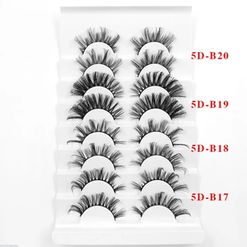 3D Vison Cílios Naturais Cílios postiços Dramáticos Volume Falso Maquiagem dos Cílios Extensão de Seda
