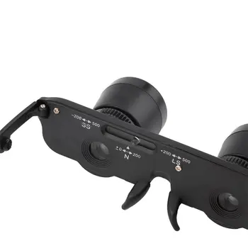 3x28 Lupa Óculos Estilo Telescópio Pesca Exterior Óptica Binóculos de Pesca Jogo Assistindo Enfrentar Dispositivo
