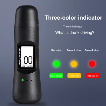 Acessórios para carro Verificador do Álcool Com USB Recarregável Portátil, Display LCD Digital Verificador do Álcool da Respiração Dropshipping de Carro