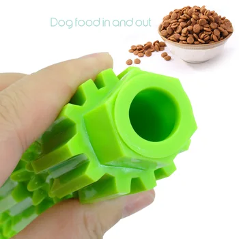 Borracha macia Cão Mastigue Limpeza dos Dentes Brinquedo Agressivo Chewers Alimentos Tratar Dispensação de Brinquedos para Pequenas e Médias Animais de estimação Suprimentos