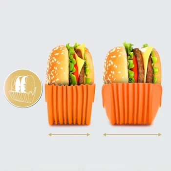Burger Fixo De Caixa De Cozinha Burger Titulares Lavável E Reutilizável Retrátil De Plástico Burger Rack De Alimentos Da Cozinha Burger Placas De Rack
