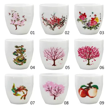 Criativo Sakura Xícara (chá Quente a Frio Temperatura Descoloração Mudança de Cor de Xícara de Chá de Flor de Cerâmica Conjunto de Chá em casa