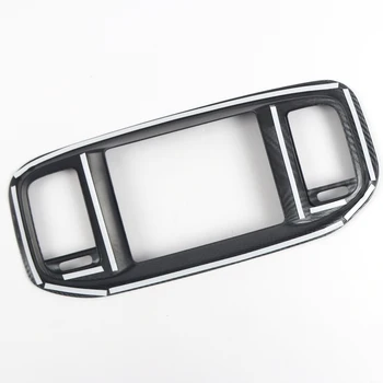 De Fibra de carbono, Interior do Carro de Moldagem de Navegação GPS Quadro Decoração de Capa de Guarnição Adesivo Para Dodge Charger-2020 Estilo Carro