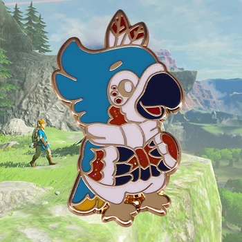 Jogo Zeldas Sopro do Selvagem Pin Kass Birdman Penas Músico Destino Terrível Máscara de Luta Guerreiro Skyward Sword Broche