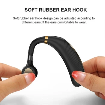 K06 sem Fio Bluetooth 5.0 Negócio de Suspensão de Ouvido Fone de ouvido Sport Auricular Estéreo de Fone de ouvido mãos livres Número de IDENTIFICAÇÃO de chamada de Função