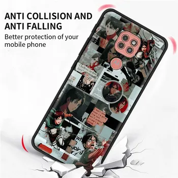 Quente Anime Ataque Titan Capa para Motorola G9 Jogar Uma Fusão Hyper G8 Power Lite Borda Mais E6s G Caneta G10 G30 Caso de Telefone