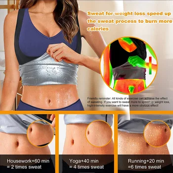 Suores do Corpo Shaper Veste Mulheres Sauna Treino com o Terno de Cintura Aparador Abdômen Apertado Barriga do Emagrecimento da Perda de Peso 