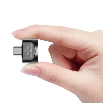 1 Peça Inteligente Leitor de Cartão de Memória Para o computador Portátil Samsung, Huawei USB 3.0 Tipo C Para Micro-SD TF Adaptador OTG Cardreader Mini Leitor de Cartão