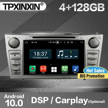 128G Apple Carplay auto-Rádio de 2 Din Receptor Estéreo Android Para Toyota Camry 2007 a 2010 de 2011 a Navegação GPS, Leitor de Áudio da Unidade principal