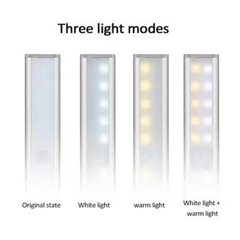 20 LEDs de PIR Movimento do DIODO emissor de Luz do Sensor Armário guarda-Roupa de Cama Lâmpada LED Em Gabinete Noite de Luz Para o Armário Escadas da Cozinha