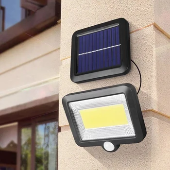 3 modos de 56/100LED ESPIGA de Luz Solar, Sensor de Movimento Exterior de Parede à prova d'água Luz de Emergência Via Rua de Segurança alpendre da Lâmpada