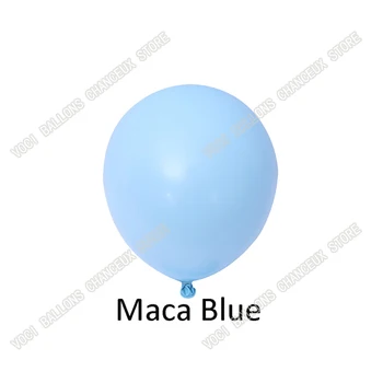 92 Macaron Balão Azul Arco Conjunto De Aniversário, Festa De Decoração De Crianças Meninos Do Chuveiro De Bebê Casamento Balão Coroa De Flores Decorações