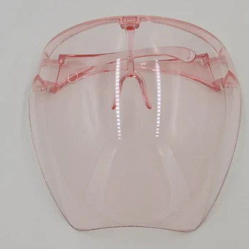 A Cara cheia de Escudo Viseira Anti-ultrav Máscara Escudo de Segurança Claras Anti-spray Transparente Anti-respingo Máscara utensílios de Cozinha