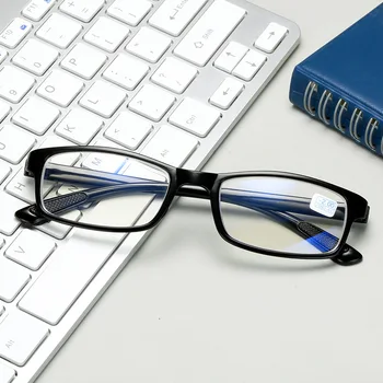 A Película azul Óculos de Proteção para os Olhos Ultraleve Anti Blue-ray Óculos de Leitura Anti-fadiga Óculos Óculos de Miopia de Lente Quadro Unisex