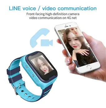 Crianças Inteligentes Telefone do Relógio do Perseguidor de GPS do Smartwatch para 3-12 Anos de Idade Meninos Meninas rapazes raparigas com SOS Câmera Sim Slot para Cartão de Jogo de Toque de Tela 4G