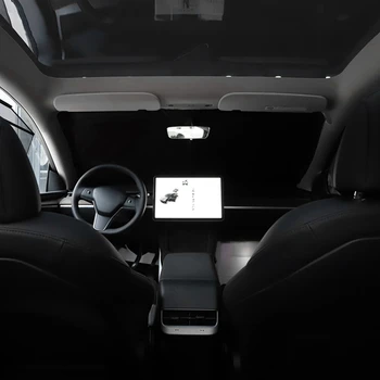 Guarda-sol Personalizado para o Tesla Model Y 2021 Carro da Frente pára-brisa Traseiro do Lado da Janela de Privacidade Sombra Clarabóia Cego Sombreamento Net