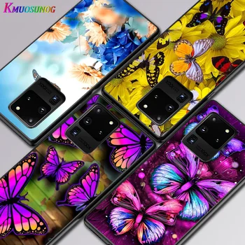 Lindas borboletas Para Samsung A01 02 02S 11 12 21 21 22 31 32 41 42 51 72 S20 Ultra Plus 4G 5G de telefone de Silicone Macio Caso