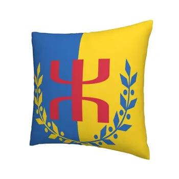 Luxo Kabyle Amazigh Bandeira Jogar fronha Decorativa da Casa Personalizada Berbere Orgulho Capa de Almofada 40x40cm Pillowcover para o Sofá