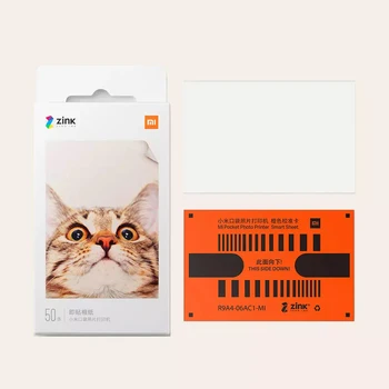 Original Zink Papel Fotográfico 2*3 Polegadas para Xiaomi Portátil de Bolso AR Impressora Sem Tinta de Impressão com o Smart folha de Papéis Fotográficos