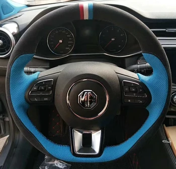 Para MG ZS/HS/MG 6/3 Rui Teng DIY modificado interior de couro especiais cobertura de volante acessórios do carro