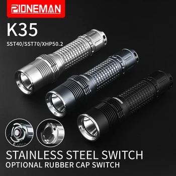 Pioneman K35 Lanterna Forte luz de Novas práticas lanterna LED Opcional SST40/SST70/XHP50.2