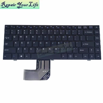 RU-NOS do teclado do portátil para EZbook X4 3L Pro ORGULHO-K2790 343000075 DK-Mini-300E teclados russo inglês Preto Vazio 2 agulhas