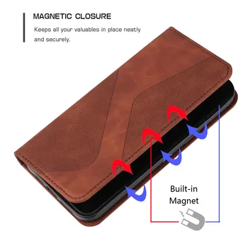 S Linha de capa de Couro para Samsung Galaxy A52 A72 de Luxo Flip Magneic Carteira com o Livro de Capa para Samsung A32 A02 A12 A22 A02S Sacos