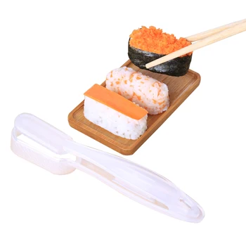 1PC Sushi Molde DIY de Sushi Ferramentas de bolinho de Arroz Ferramenta para Tomada de Onigiri Prima Molde Com Alça Longa Utensílio de Cozinha Cozinha Gadgets