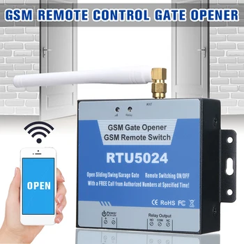 A Porta da garagem Portão Abridor de GSM de Interruptor do Relé da UE Plug EUA RTU5024 de Porta sem Fio de Acesso para uso Doméstico, Porta Acessórios