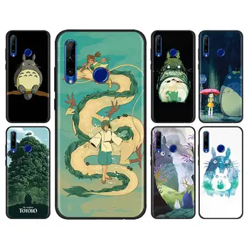 Anime Totoro Ghibli Espírito Soft Case para o Huawei Honor 20 10 9 X Lite 20 30 9 X Pro 9A 9C 9S 20i 10i 8A 2020 X10 5G Tampa