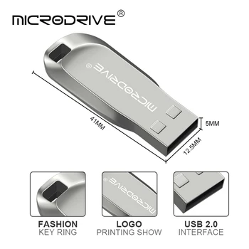 Capacidade total USB2.0 Unidade Flash Super pequeno Pen Drive 64GB 32GB 16GB 4GB 8GB Pendrive Impermeável Stick de Memória USB presente de casamento