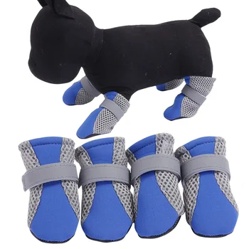Cão Sapatos Anti-Derrapantes Cachorrinho Pé Desgaste animal de Estimação Botas Sapatos Confortáveis filhote de Cachorro de Estimação Pata Protetores Impermeáveis Casual Anti-derrapante Tênis