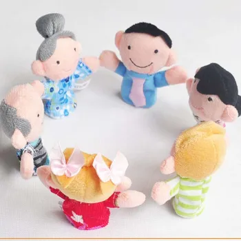 Fantoches de dedo de Bebê Mini Animais de ensino Mão dos desenhos animados de Animais de Pelúcia boneca de Fantoches teatro de Brinquedos de Pelúcia para Crianças Presentes