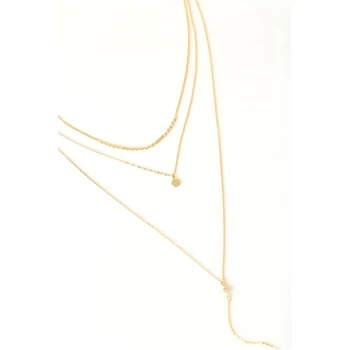 Moda Multinível Ouro Cristal Cordão Lantejoulas Geométricas Longo Pingente De Cadeia Longa Colares Para As Mulheres Do Vintage Fêmea Nova Jóia