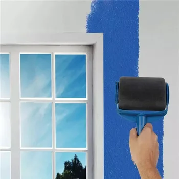 Multifuncional, rolo de pintura conjunto de canto profissional escova home office parede decoração DIY identificador de pintura conjunto de ferramenta de rolo