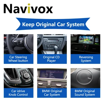 Navivox BMW Série 1 F20 Android 2 Série F22 Car Multimedia Player 4+64G sem Fio Carplay 4G LTE, wi-Fi GPS IPS 2011-2017 NBT
