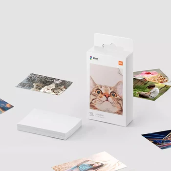 Original Zink Papel Fotográfico 2*3 Polegadas para Xiaomi Portátil de Bolso AR Impressora Sem Tinta de Impressão com o Smart folha de Papéis Fotográficos